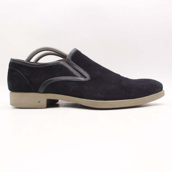 John Varvatos Dress Loafers Men's Size 10 M Navy Blue Slip On Shoes